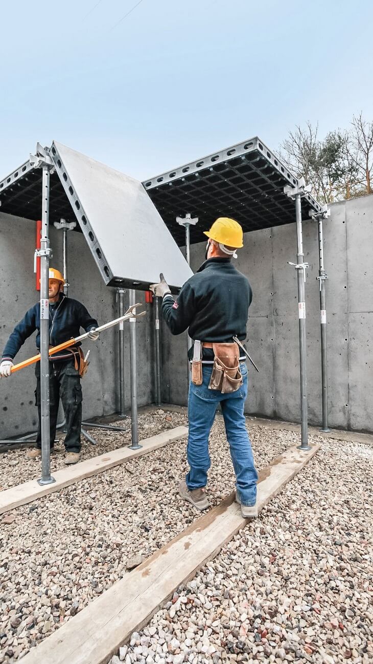 Lekki system, praca bez żurawia